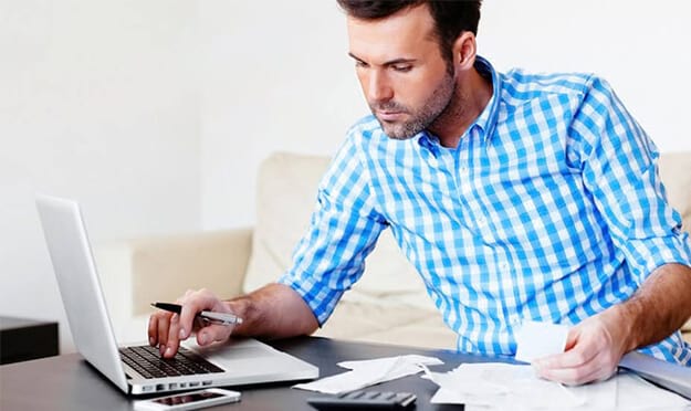 Man at desk